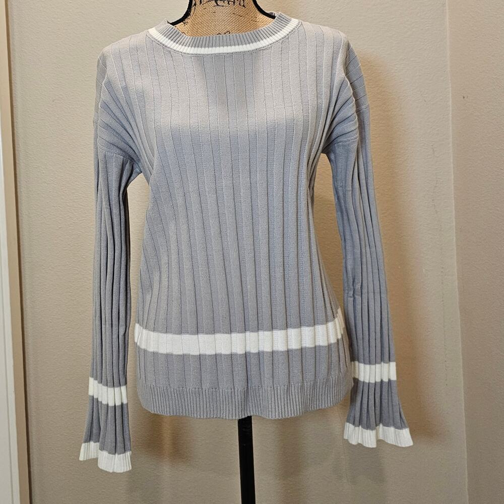 Luvamia Women's Long Sleeve Ribbed Sweater Size Small